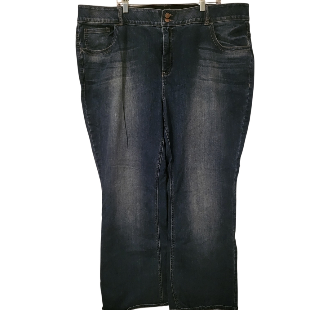 Lane Bryant Plus High Rise Boot Jeans Blue sz 26